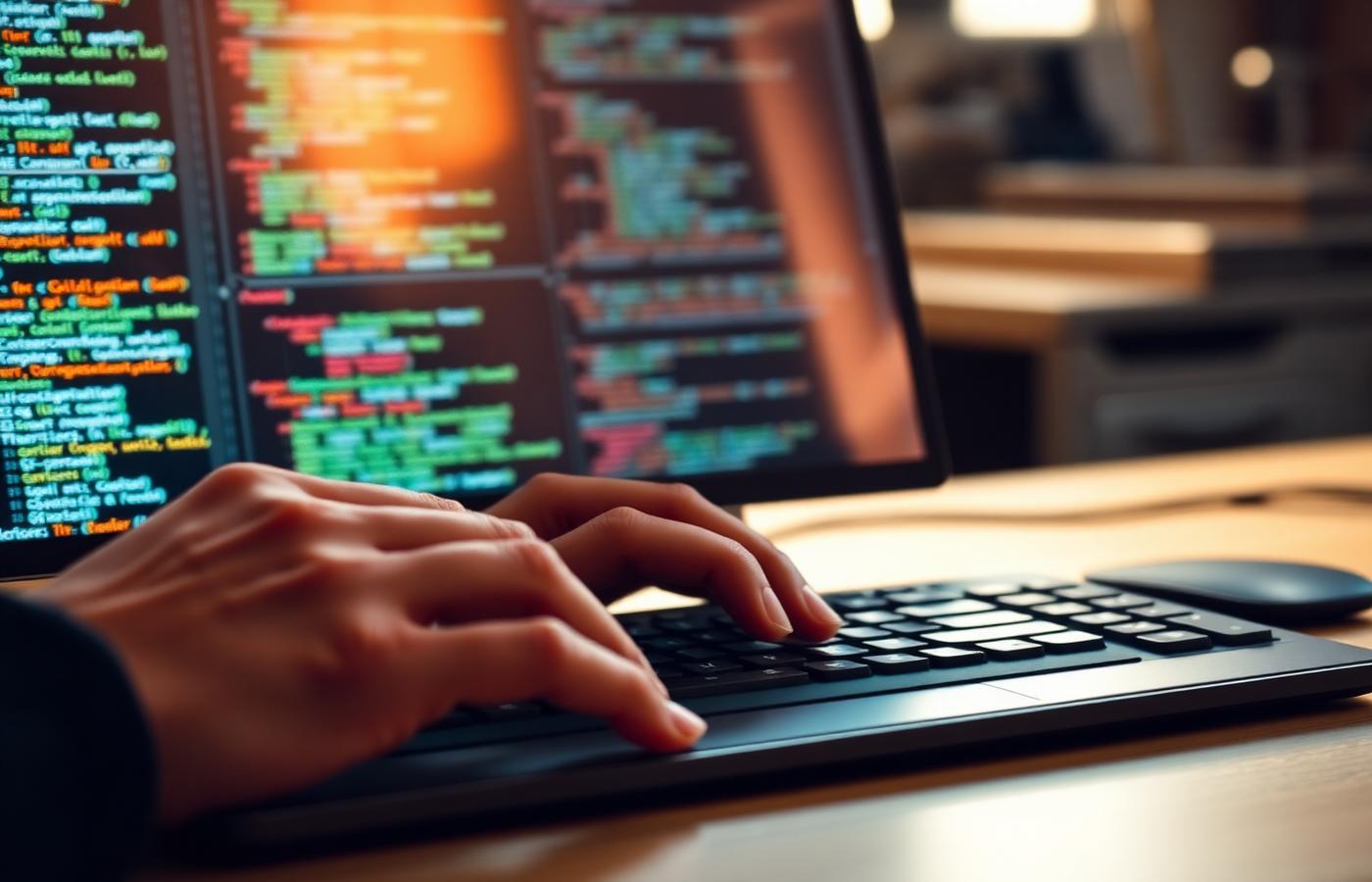 Engineer writing production code